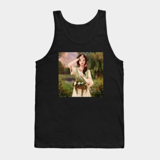 Cottagecore Girl Tank Top